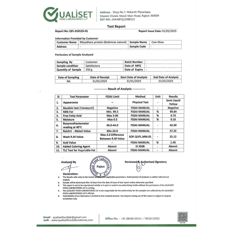 Bhramras A2 Cow Ghee 500ml